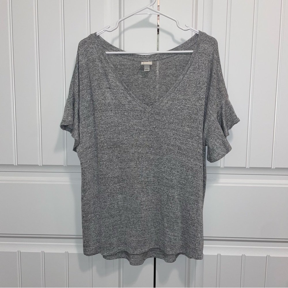 a new day Heather Gray V-Neck Short Sleeve Tee